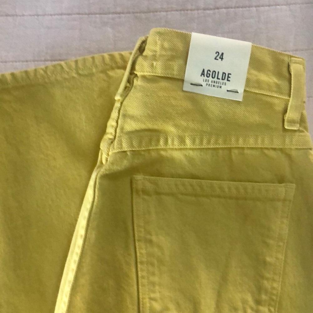 Agolde pinch waist hi rise kick lemon size 24